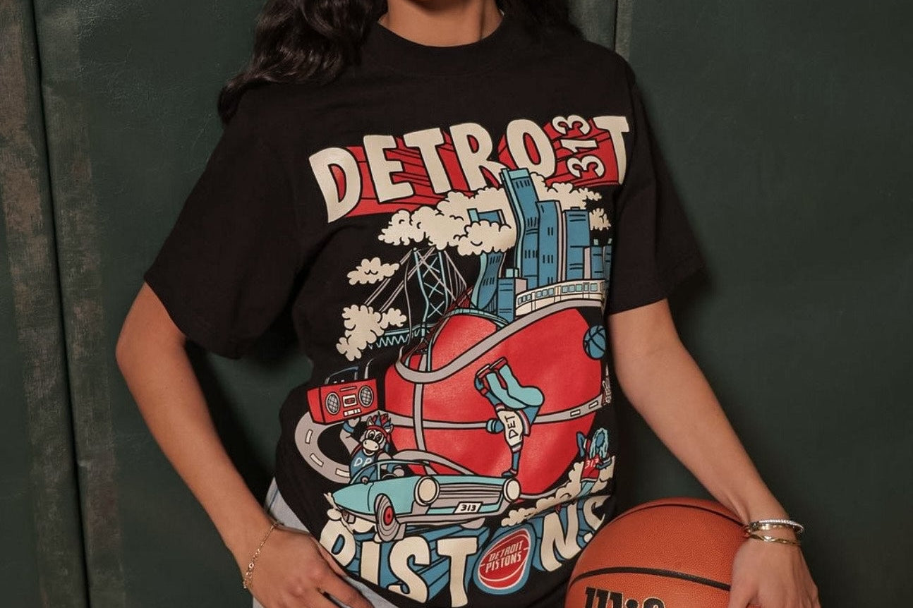 Motor City Motion: Designing the Sold-Out 313 Day Shirt for the Detroit Pistons