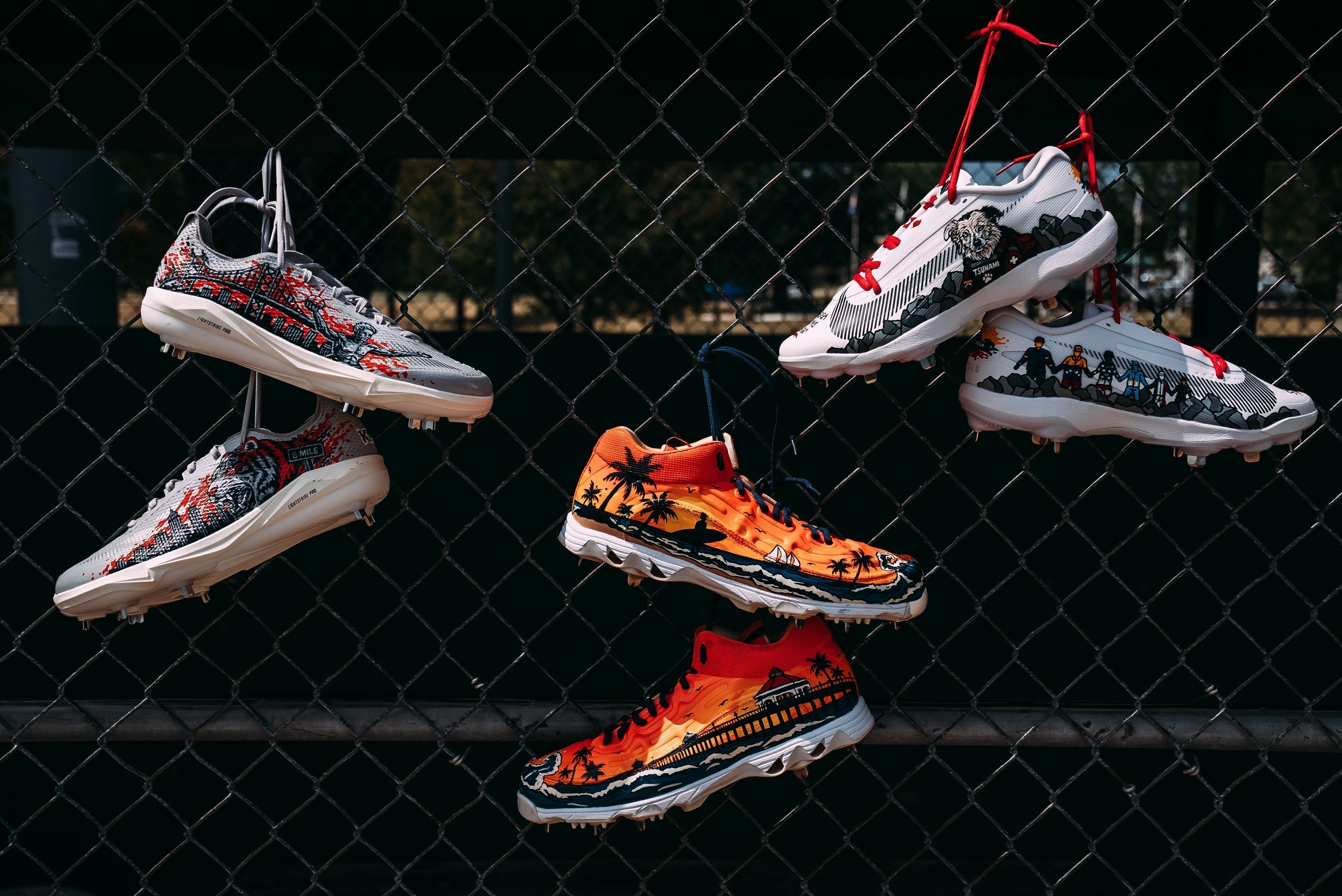 Three Custom Detroit Tigers Cleats for Players’ Weekend