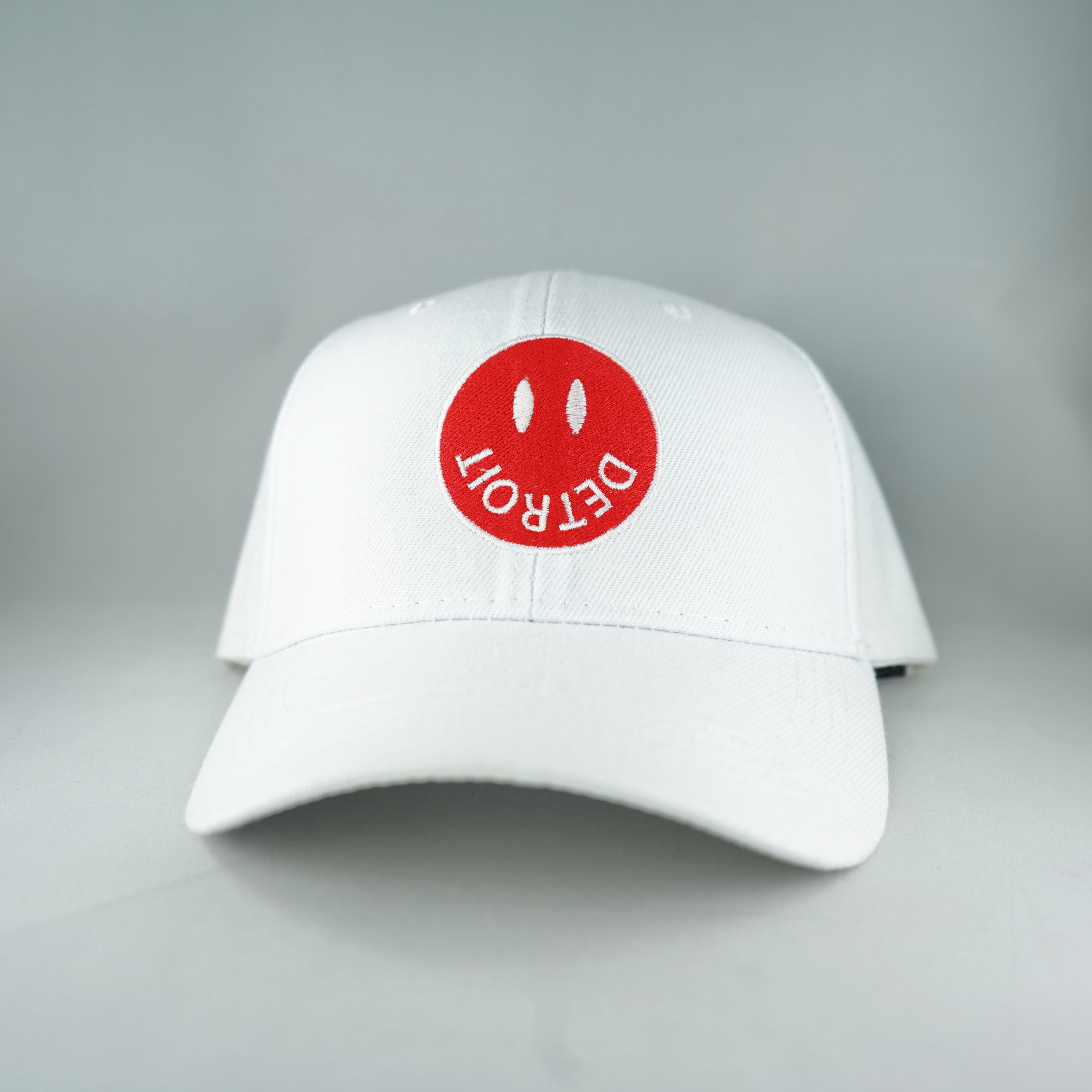 DV8 Classic Hat | Detroit Baseball Cap | Embroidered Smiley