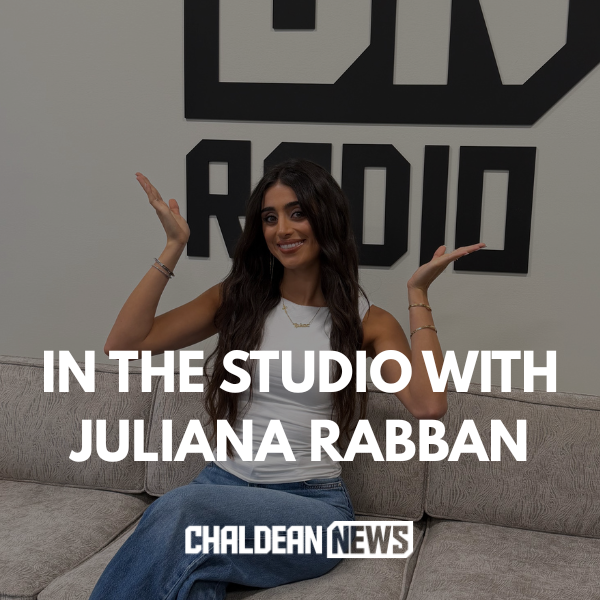 Juliana Rabban featured on Chaldean News' In the Studio podcast discussing her art, creative process, and Just by Juliana