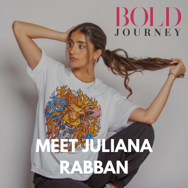 Bold Journey interview profile featuring Just by Juliana founder discussing art career and creative journey