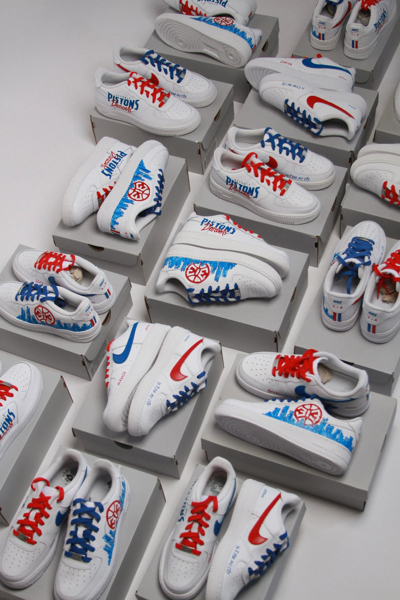 Detroit Pistons Dancers Custom Sneakers