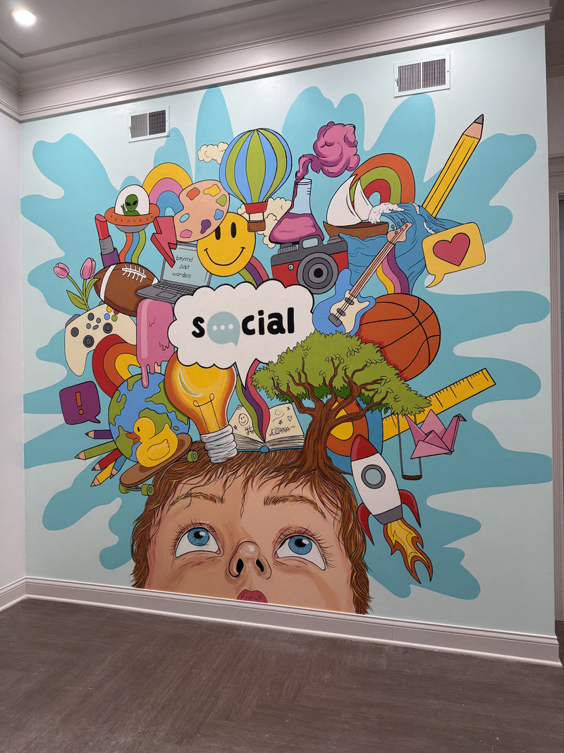 Growing Voices Social Speech Therapy Center Mural