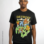 Sport City graphic T-shirt featuring Detroit-inspired wearable art by Just by Juliana