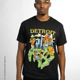 Sport City graphic T-shirt featuring Detroit-inspired wearable art by Just by Juliana