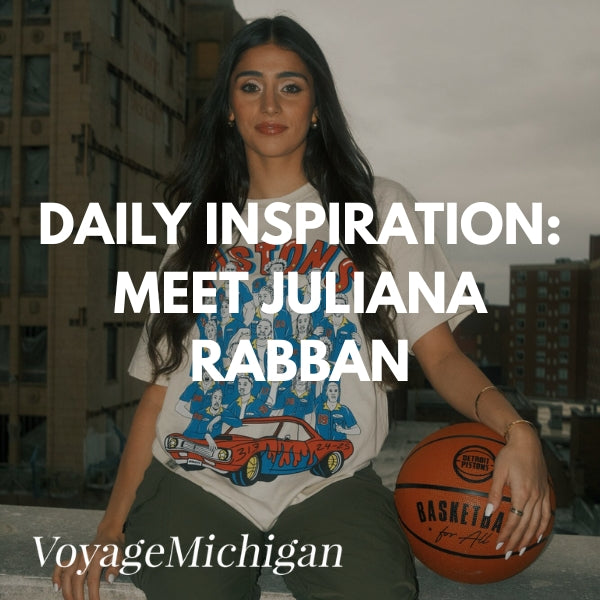 Voyage Michigan interview featuring Just by Juliana founder discussing art career and brand growth